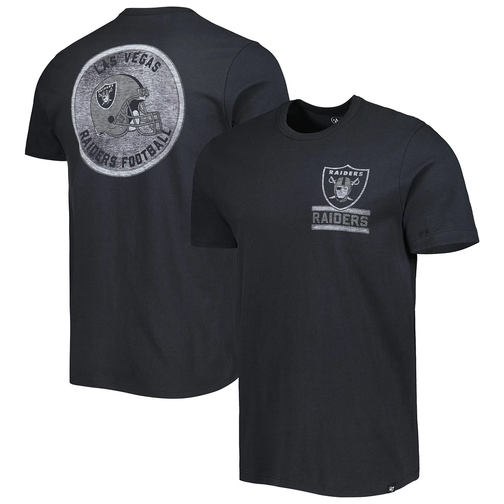 T-shirt pour homme '47 noir Las Vegas Raiders Open Field Franklin