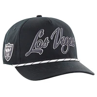 Casquette ajustable Overhand Speckle Hitch noire '47 pour homme des Las Vegas Raiders