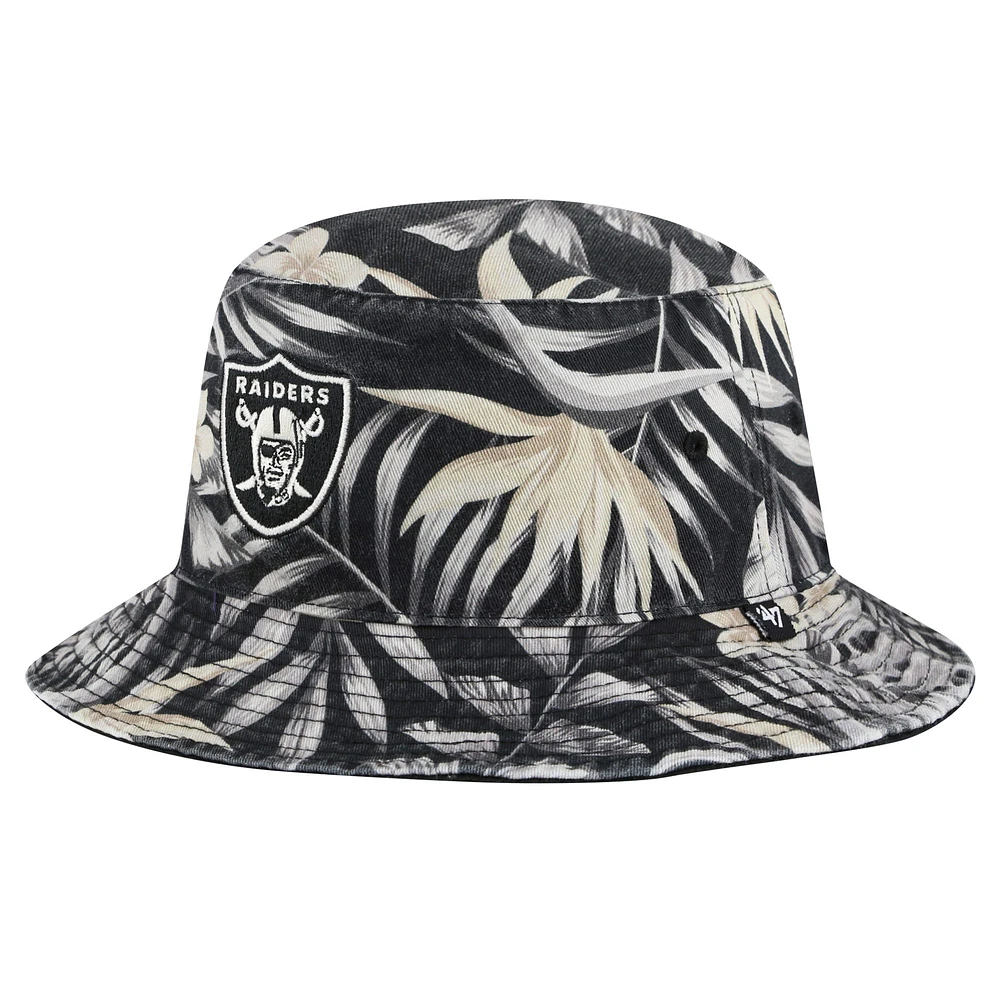 Chapeau bob Tropicalia '47 noir Las Vegas Raiders pour hommes