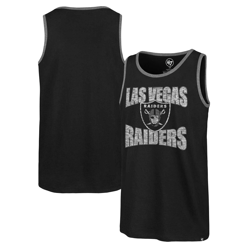 Men's '47 Black Las Vegas Raiders Upload Franklin Tank Top