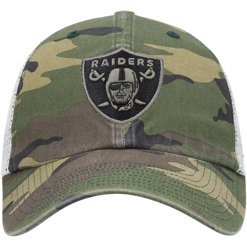 Casquette '47 Camo Las Vegas Raiders Branson Clean Up Trucker pour homme