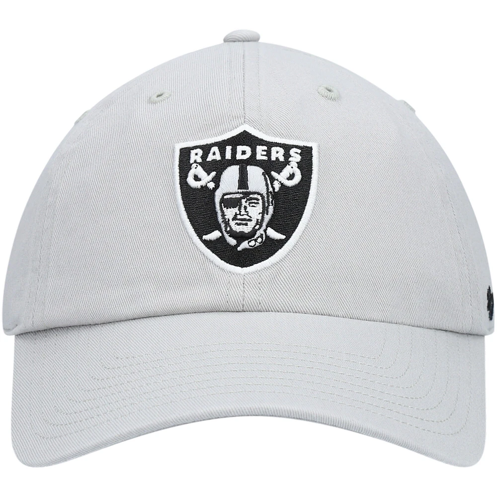 Casquette réglable '47 Grey Las Vegas Raiders Secondary Clean Up pour homme