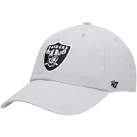 Casquette réglable '47 Grey Las Vegas Raiders Secondary Clean Up pour homme