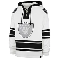 Men's '47  White Las Vegas Raiders After Image Superior Lacer with Hood