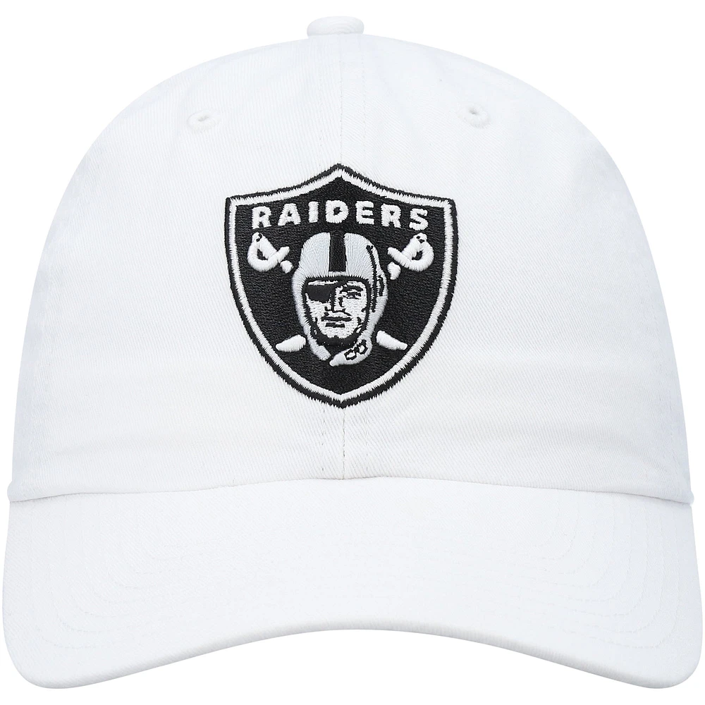 Men's '47 White Las Vegas Raiders Clean Up Adjustable Hat