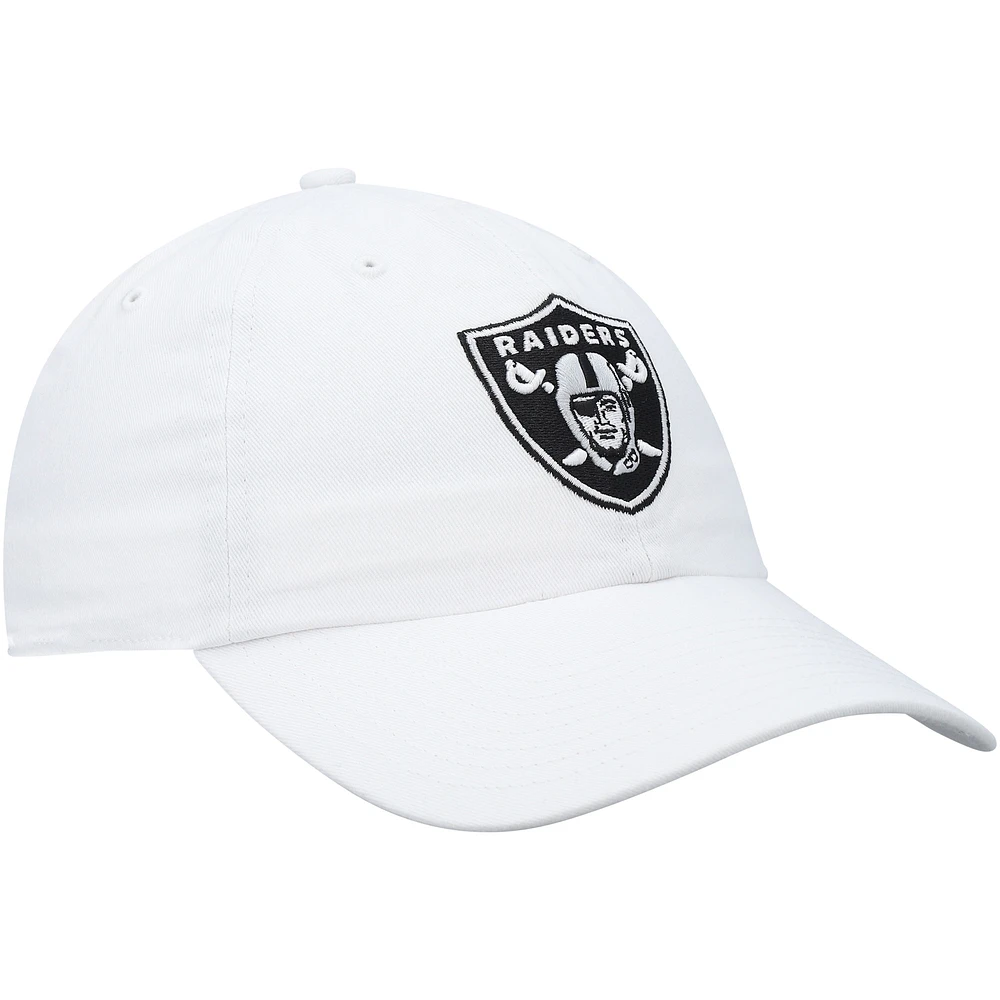 Casquette réglable '47 Las Vegas Raiders Clean Up blanche pour homme