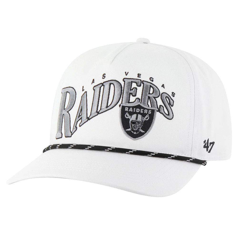 Casquette ajustable en corde à nœuds Wave Speckle des Las Vegas Raiders '47 pour homme