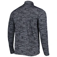 Sweat-shirt noir à fermeture éclair quart de tour pour homme des Las Vegas Raiders Brigade d'Antigua