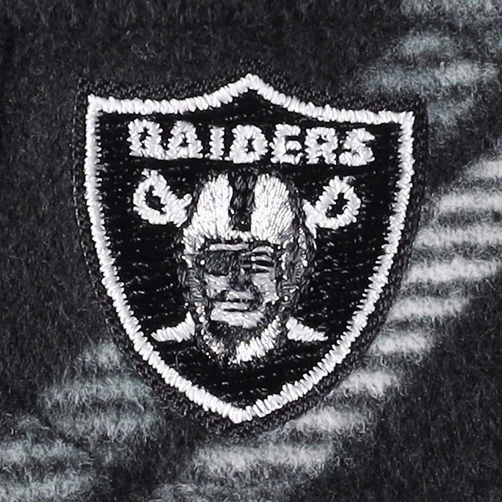 Men's Antigua Black Las Vegas Raiders Industry Flannel Button-Up Shirt Jacket
