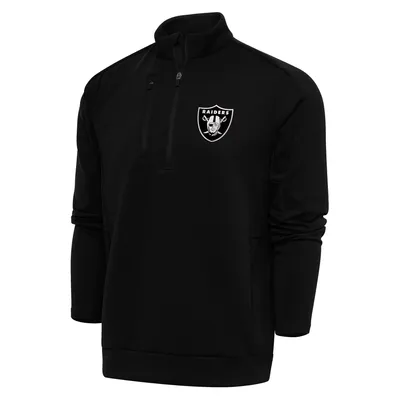 Men's Antigua White New Orleans Saints Team Logo Throwback Generation Quarter-Zip Pullover Top Size: Small