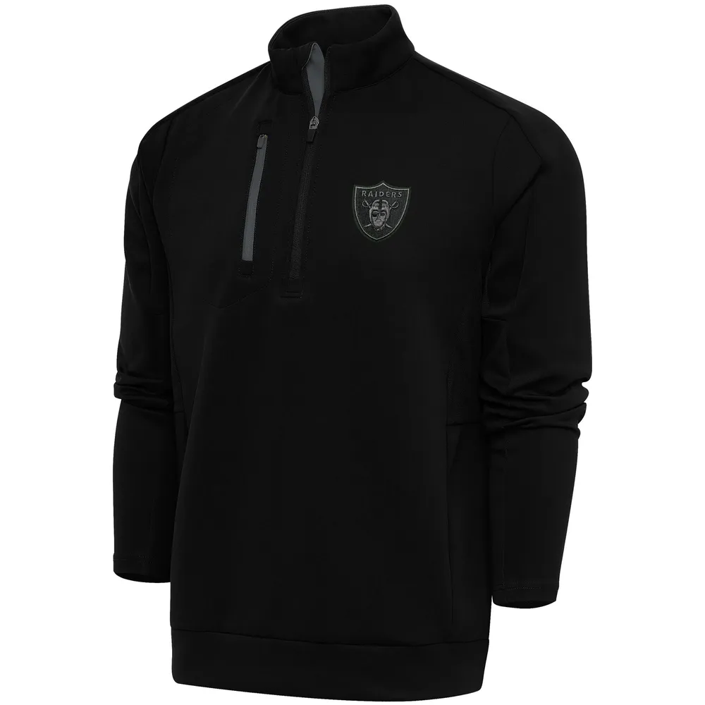 Raiders Quarter Zip Sweatshirt - Black