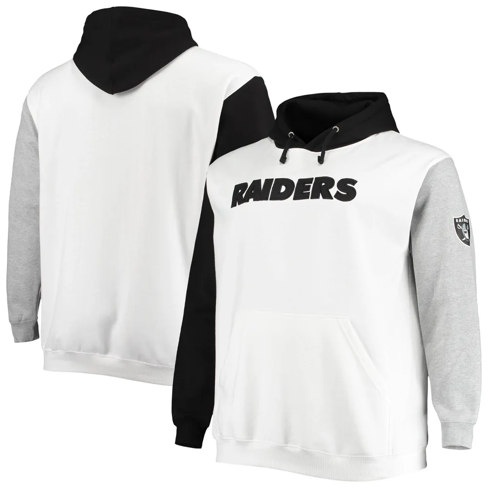 Lids Las Vegas Raiders Mitchell & Ness Women's Big Face Pullover Sweatshirt  - Silver/Black
