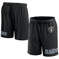 Short Clincher noir pour homme des Las Vegas Raiders