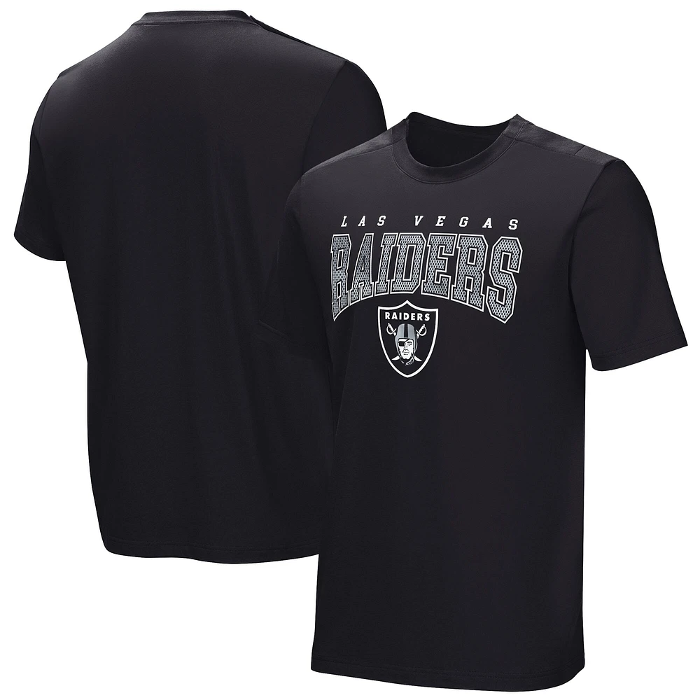 T-shirt adaptatif noir de l'équipe locale des Las Vegas Raiders pour hommes