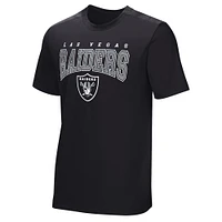 T-shirt adaptatif noir de l'équipe locale des Las Vegas Raiders pour hommes