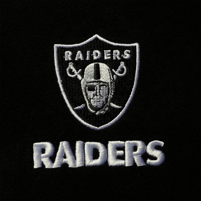 Veste sans manches entièrement zippée Houston Raiders de Las Vegas pour homme en polaire noire