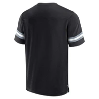 Men's  Black Las Vegas Raiders Jersey Tackle V-Neck T-Shirt