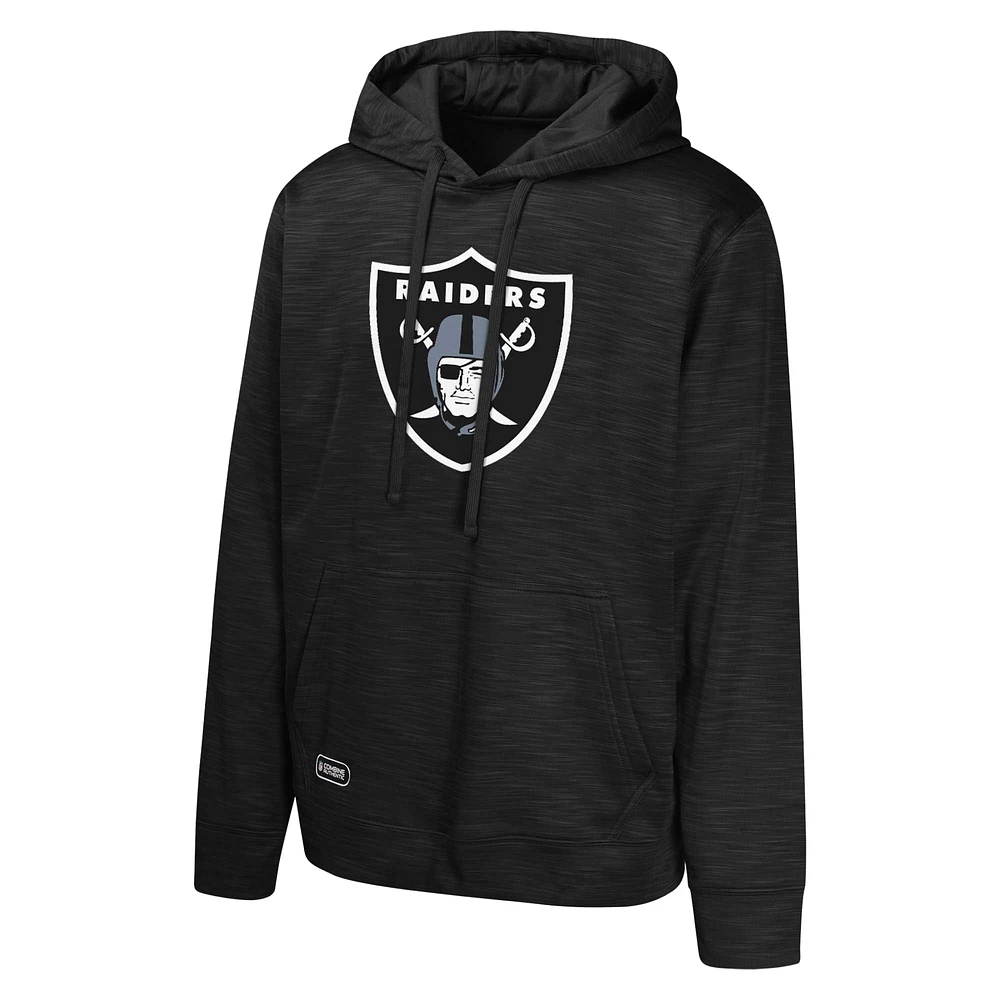 Sweat à capuche en polaire noir Las Vegas Raiders Streak pour homme