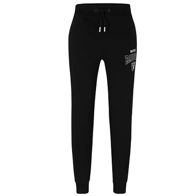 Pantalon à pression BOSS X NFL pour hommes, noir/blanc, Las Vegas Raiders Snap