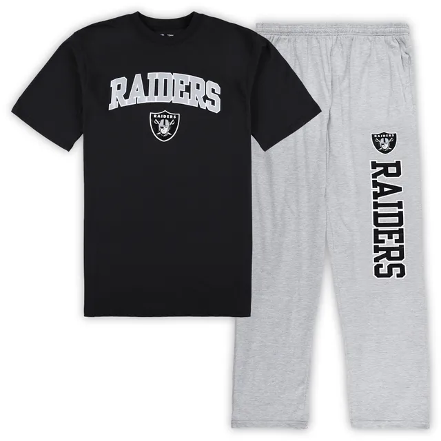 Las Vegas Raiders Youth Long Sleeve T-Shirt & Pants Sleep Set - Heathered  Gray