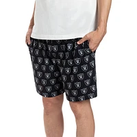 Ensemble de deux shorts Concepts Sport Noir Las Vegas Raiders Gauge Jam pour hommes