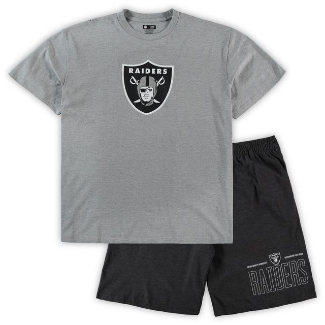 Las Vegas Raiders Concepts Sport Big & Tall T-Shirt & Pajama Pants
