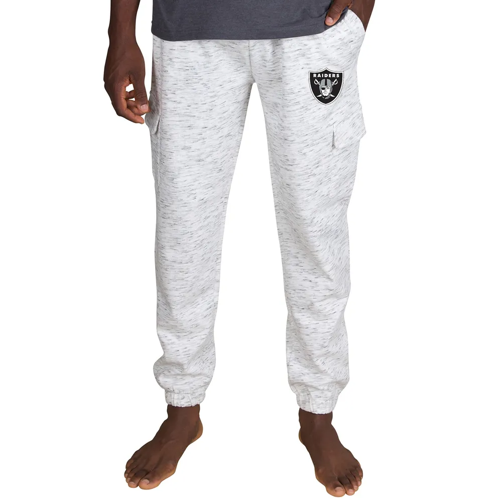 Lids Las Vegas Raiders Concepts Sport Alley Fleece Cargo Pants -  White/Charcoal