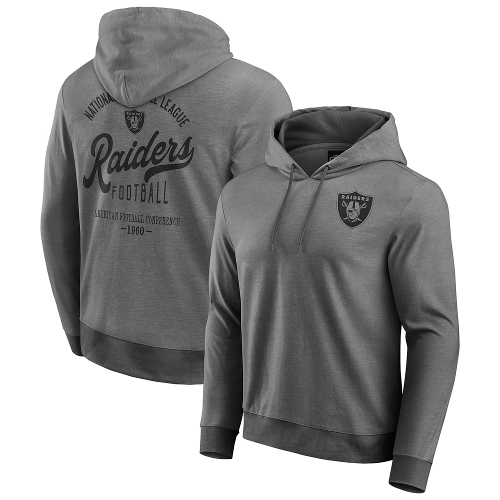 Sweat à capuche en tricot ton sur pour homme de la collection Darius Rucker Fanatics, noir, Las Vegas Raiders