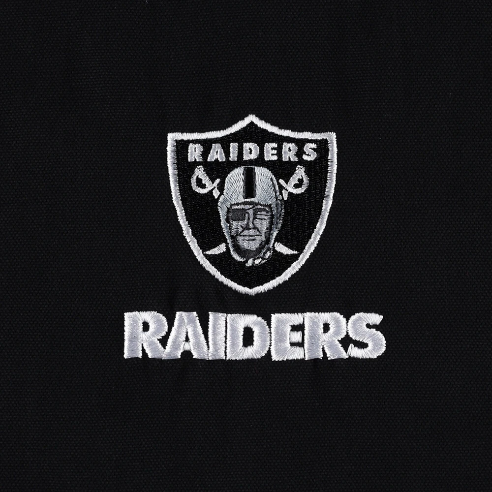 Dunbrooke Black Las Vegas Raiders Big & Tall Dakota Sweat à capuche en toile Veste entièrement zippée