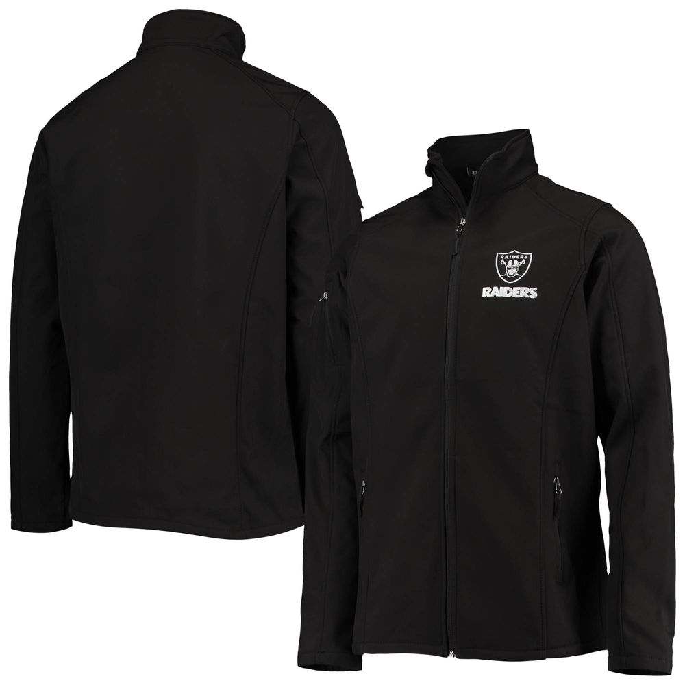 Men's Dunbrooke Black Las Vegas Raiders Big & Tall Sonoma Softshell Full-Zip Jacket