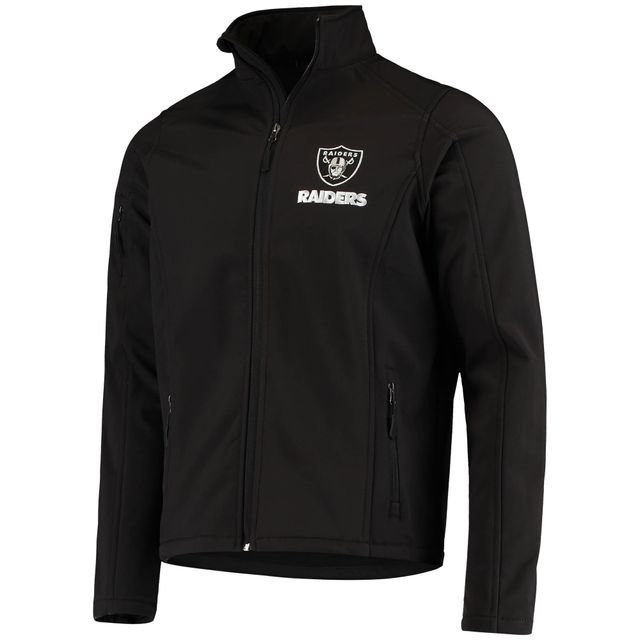 Veste Dunbrooke Black Las Vegas Raiders Sonoma Softshell entièrement zippée pour homme