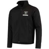 Men's Dunbrooke Black Las Vegas Raiders Sonoma Softshell Full-Zip Jacket