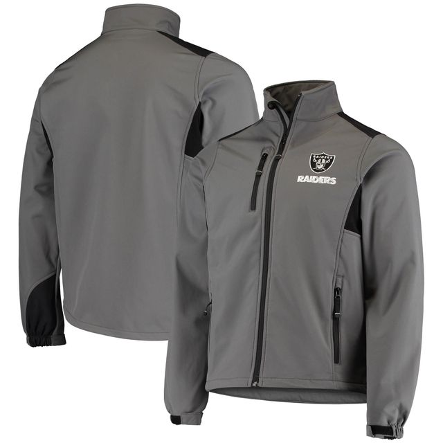 Dunbrooke Anthracite Las Vegas Raiders Circle Veste Softshell Fleece Full-Zip pour homme