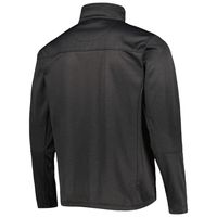 Men's Dunbrooke Heather Black Las Vegas Raiders Freestyle Coated Tech Fleece Full-Zip Jacket