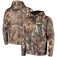 Men's Dunbrooke Realtree Camo Las Vegas Raiders Circle Champion Tech Fleece Pullover Hoodie