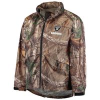 Men's Dunbrooke Realtree Camo Las Vegas Raiders Circle Sportsman Waterproof Packable Full-Zip Jacket