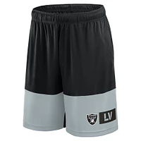 Men's Fanatics Black/Silver Las Vegas Raiders Big & Tall Best of the Performance Shorts