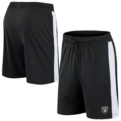 Fanatics pour hommes noir/blanc Las Vegas Raiders Break It Loose - Shorts