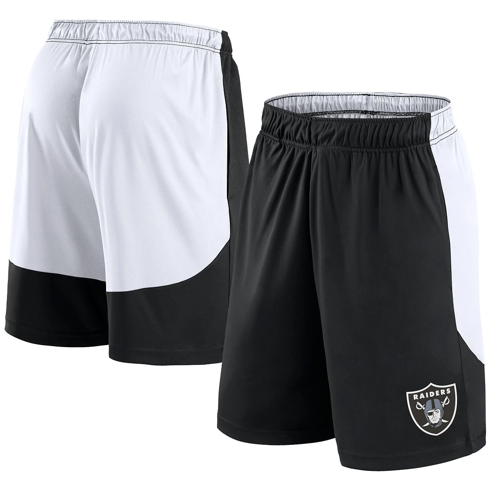 Short Fanatics noir/blanc pour hommes Las Vegas Raiders Go Hard