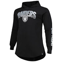 Men's Fanatics Black Las Vegas Raiders Big & Tall Front Runner Pullover Hoodie