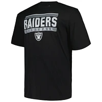 T-shirt pop noir Big & Tall Fanatics pour hommes des Raiders de Las Vegas