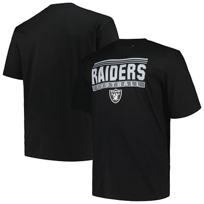 Men's Fanatics Black Las Vegas Raiders Big & Tall Pop T-Shirt