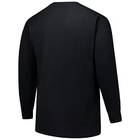 Men's Fanatics Black Las Vegas Raiders Big & Tall Thermal Long Sleeve T-Shirt