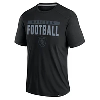 T-shirt noir pour homme Fanatics Las Vegas Raiders Blackout Defender