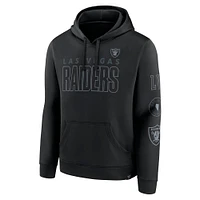 Men's Fanatics Black Las Vegas Raiders Blackout Pullover Hoodie