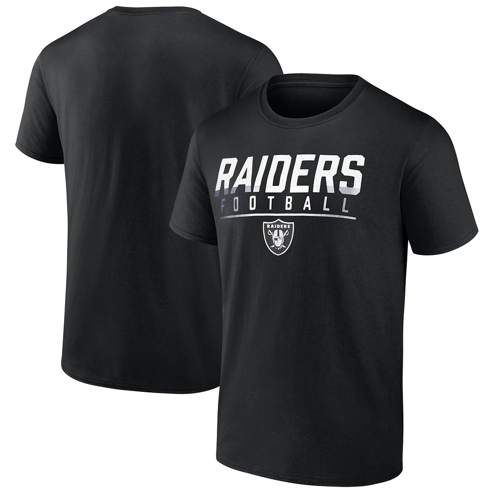Men's Fanatics  Black Las Vegas Raiders Blocked T-Shirt