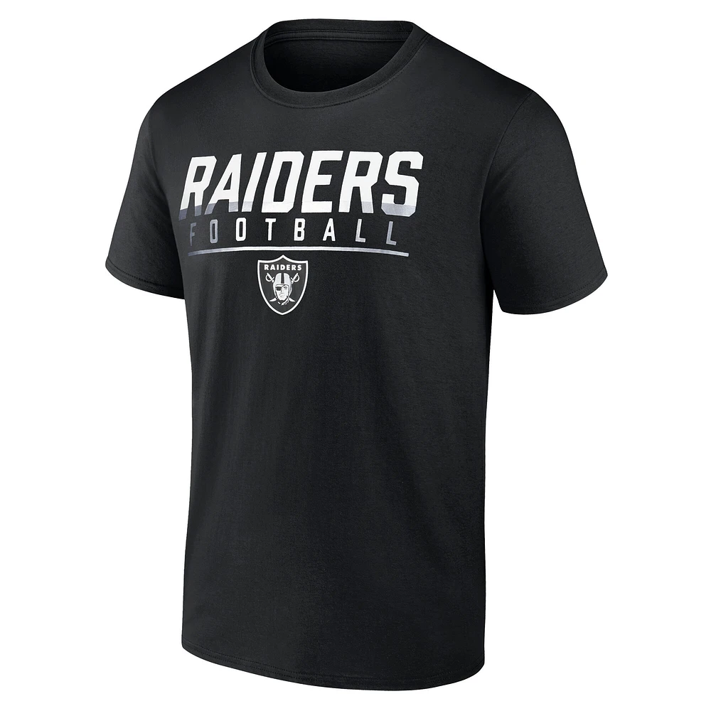 Men's Fanatics  Black Las Vegas Raiders Blocked T-Shirt