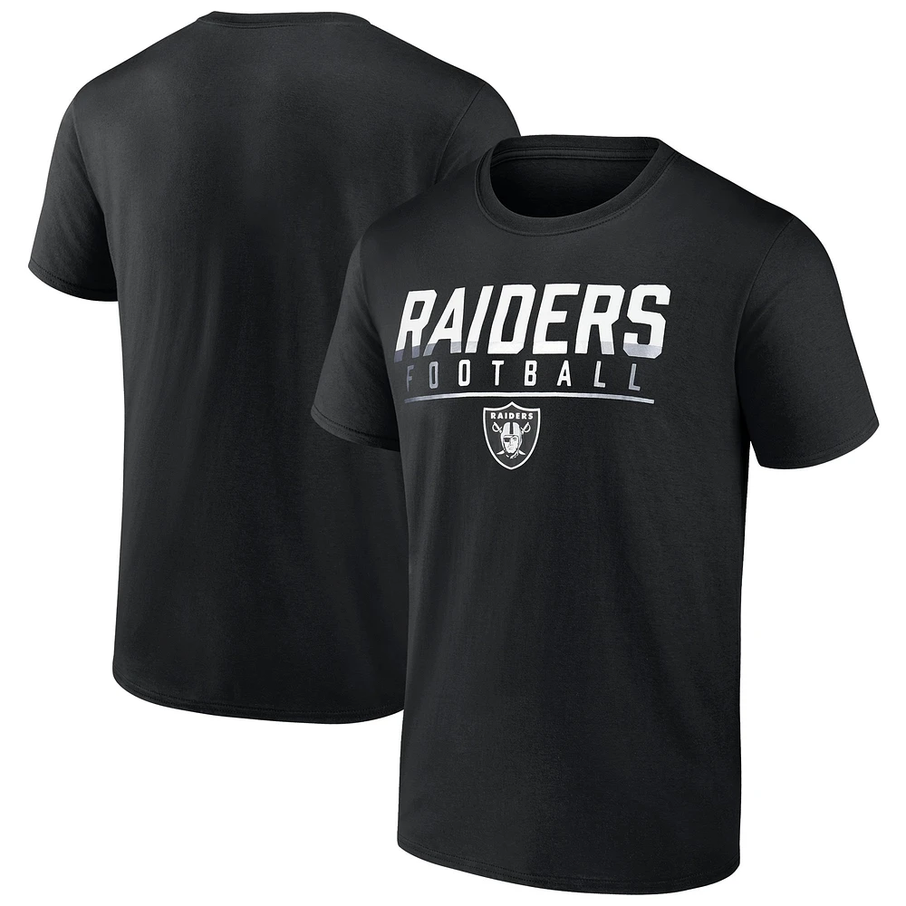 Men's Fanatics Black Las Vegas Raiders Blocked T-Shirt