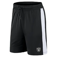 Short noir Break It Loose des Las Vegas Raiders de marque Fanatics pour hommes