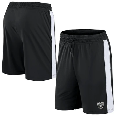 Short noir Break It Loose des Las Vegas Raiders de marque Fanatics pour hommes